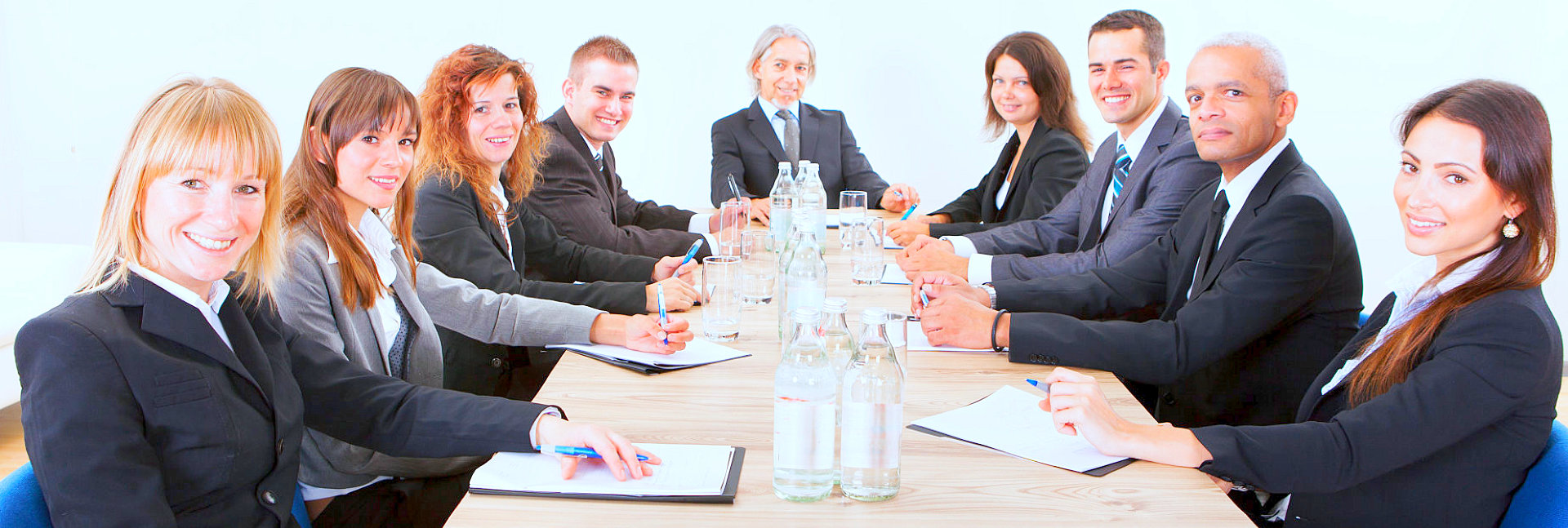 Office staff having meeting